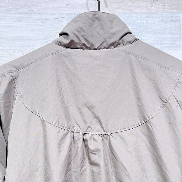 Merrell Aeroblock Windbreaker Jacket Olive Green Mock Neck Lined Mens Small - Picture 5 of 7